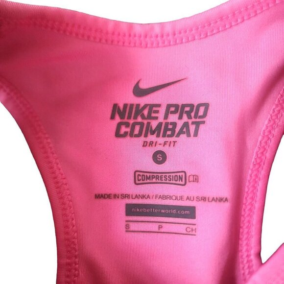 Nike Pro Combat Dri-Fit Compression Athletic Sports Bra Junior Girls Size Small - Picture 4 of 10